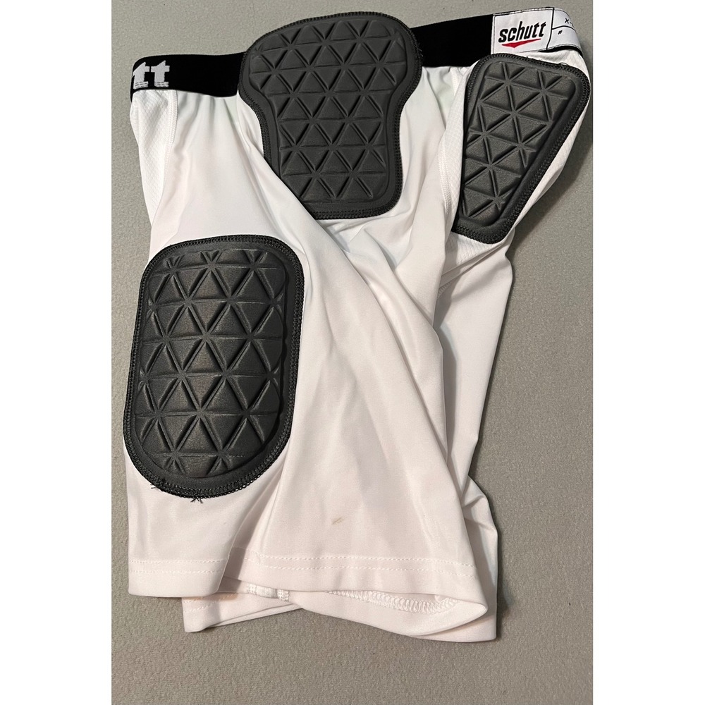 Schutt Mens XL Integrated Padded Football Girdle White Compression  Hip Thigh - Picture 2 of 5